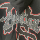 Mixed Emotion hoodie Masked Angel Hot Diamond Zip Cardigan Sweater Jacket Loose Hoodie