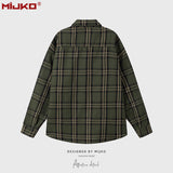 MIJKO Mens Jacket Plaid Jacket