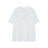 CHH Chrome Heart T Shirts CH Gypsy Hot Diamond Cross Crew Neck Short Sleeve T-Shirt