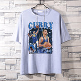 Basketball Sports T Shirt Loose-Fitting Pure Cotton Short Sleeves T-Shirt Male Student All-Match Warrior Curry