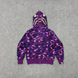 Bape Hoodie Zip-Up Cardigan Two-Hooded Hoodie