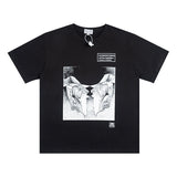 C.e t shirts creative picture frame pattern round neck short sleeve men and women