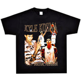 Basket Ball Star T Shirt Washed Worn-out Kelkuzma Short-Sleeved Printed T-shirt Vintage Pure Cotton