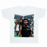 Basket Ball Star T Shirt Basketball Kyrie Irving Short Sleeve Printed American T-Shirt Retro Pure Cotton