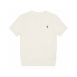 Ralph Lauren Knitted sweaters Ralph Lauren Knitted Short Sleeved Shirt RL Ralph Crew Neck Solid Color Pony Embroidery LOGO Knitted Short Sleeve