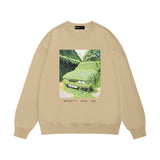 Purple Brand Sweatshirt Loose Crew Neck Sweater