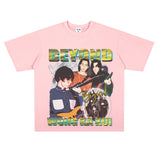 Film Star T Shirt Rock beyond Band Printed Loose Retro Cotton T-shirt for Men and Women