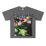 Film Star T Shirt Movie Fallen Angel Short Sleeve Loose Retro American Street T-shirt Men and Women