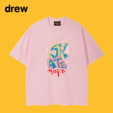 Drew T Shirts Classic Letter Short Sleeve