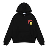 Rhude Hoodie Sunrise Printed Cotton Loose-Fitting Hoodie Sweatshirt