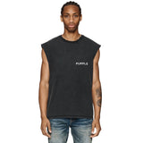 Purple Brand Distressed Tank T Shirts Distressed Sleeveless T-shirt Vest