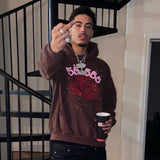 Sp5der Hoodie Spider Web Pattern