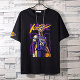 Basketball Sports T Shirt Nba Basketball Clothes James Kobe Cotton Short-Sleeved T-Shirt Men'S Loose