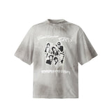 ERD T Shirts Washed Make Old Ripped T-shirt