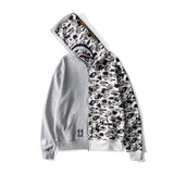 Aape Hoodie Men's Color Matching Camouflage Coat Casual Thin Hoodie