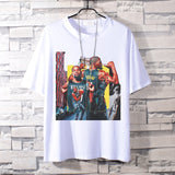 Basketball Sports T Shirt Loose Basketable Nets Durant Korean Style Trendy Printing Basketball Sport Short Sleeve T-Shirt Men