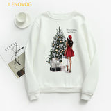 Christmas e and Christmas gifts print hoodies women clothes