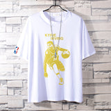 Basketball Sports T Shirt Nba Basketball Clothes James Printed Short Sleeve T-Shirt Men'S Cotton Loose
