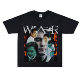 Film Star T Shirt Movie Andy Lau Short Sleeve Loose Retro American Street T-shirt
