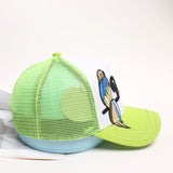 Plam Angle Hat Fashion Baseball Cap Bear Parrot Embroidery