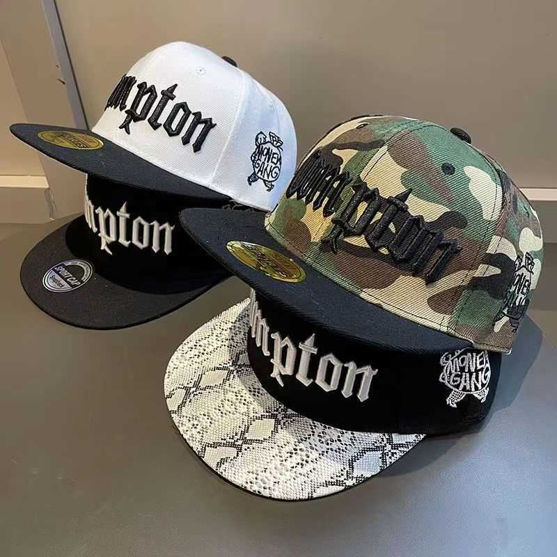 Compton Hat Hip Hop Snapback Flat Bill Cap