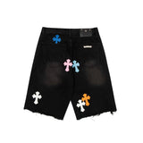 Chrome Heart Shorts Summer Denim Shorts