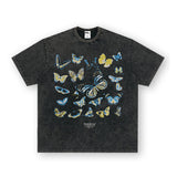 Vintage T-shirts Printed Short Sleeve T-Shirts Washed and Old Fall