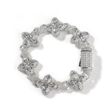 Chains Rap Clover Bracelet Fashion High Sense 5A Zircon St. Valentine's Spectrum
