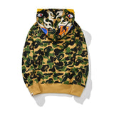 Bathing Ape Hoodie Joint S24 Falcon Full Zip Camouflage Loose Hooded Sweater