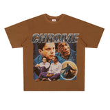 Film Star T Shirt Shawshank's Redemption Street Style Short Sleeve Loose Retro American T-shirt Men