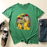 Heisenberg T Shirt Deadly Poison Man Fashion Cartoon Print Loose Crew Neck T-shirt Top