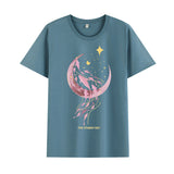 Basketball Sports T Shirt Short Sleeve T-Shirt Male Astronaut Loose Student