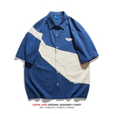 Men Shirts Summer Cotton Short Sleeve Shirt Coat Men