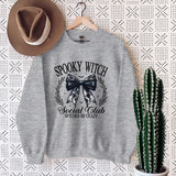 Halloween Bow Spooky Club Print Women Sweatshir