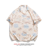 Men Shirts Casual Short Sleeve Shirt Baby Boy and Girl Summer Loose Casual