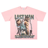Film Star T Shirt Loose Heavy Retro Street Cotton American T-shirt for Men and Women