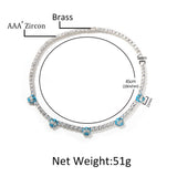 Chains Hip Hop 5mm Tennis Chain Copper with Zircon St. Valentine's Spectrum