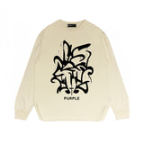 Purple Brand Long Sleeve T-Shirt Fashion Loose Long Sleeve Top
