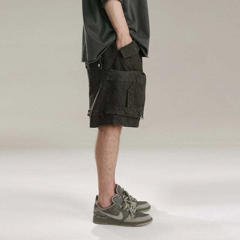 MIJKO Men Shorts Make old Casual Unisex Shorts