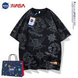 Nasa T Shirt Cotton Short-Sleeved T-Shirt Men'S Summer Loose Casual