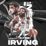 Nba T Shirt Kyrie Irving Basketable Nets Team Printed Short Sleeve T-shirt Loose Shoulder Basketball