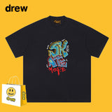 Drew T Shirts Classic Letter Short Sleeve