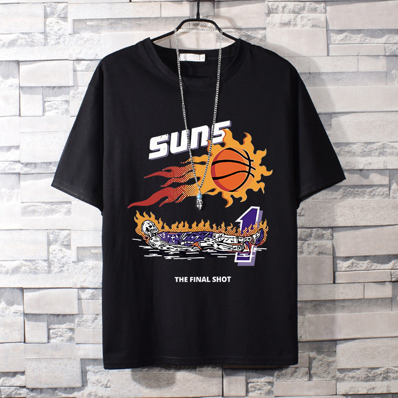 Basketball Sports T Shirt Short-Sleeved T-Shirt Men'S Lakers Kobe Loose Large Size Top Student
