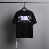 Ow T Shirts Gradient Arrow Men and Women Short Sleeve