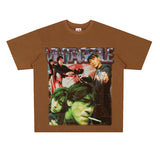 Film Star T Shirt Movie Fallen Angel Short Sleeve Loose Retro American Street T-shirt Men and Women
