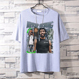 Basketball Sports T Shirt Loose Student Basketball Sport Short Sleeve T-Shirt Men'S Cotton Casual Top