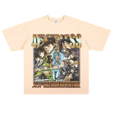 Film Star T Shirt Short Sleeve Loose Retro American Style Trend Cotton T-shirt