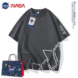 Nasa T Shirt Short-Sleeved T-Shirt Male And Female Trendy Summer Loose Top