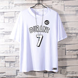Basketball Sports T Shirt Summer Round Neck All-Matching Loose Short Sleeve T-Shirt Men