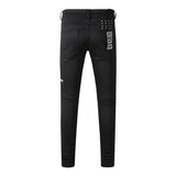 KSUBI Jeans Slim Fit Casual Stretch Ripped Jeans